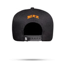 Boné Snapback Preto Contour Degradê Laranja