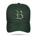 Boné Verde Musgo Snapback Logo Camuflado