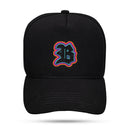 Boné Preto Snapback Nobuck Logo Colors