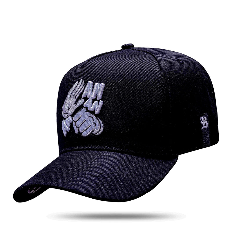 Boné João Gomes An An An Mãos Snapback Preto