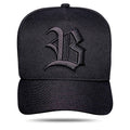 Boné Snapback Preto Logo Alto Relevo