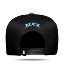Boné Snapback Preto Aba Degradê Azul Royal