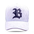 Boné Snapback New Branco Letters Logo Couro