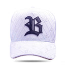 Boné Snapback New Branco Letters Logo Couro