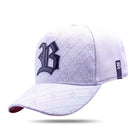 Boné Snapback New Branco Letters Logo Couro