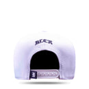 Boné Snapback New Branco Letters Logo Couro
