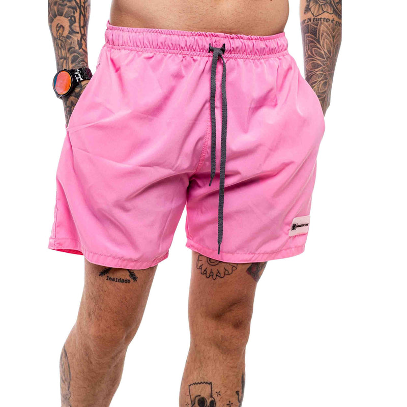 Shorts Blck Tag Number One Rosa