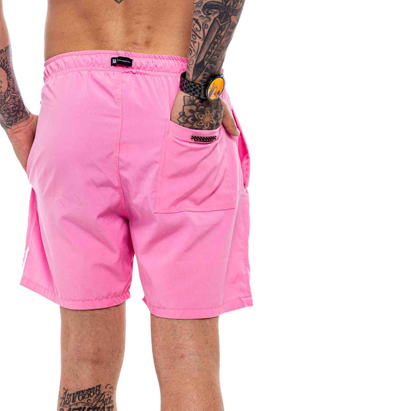 Shorts Blck Tag Number One Rosa