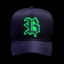 Boné Snapback Preto Neon Splash