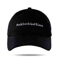 Boné Lucas Lucco - Fuck Luck - Preto Strapback Coleção LL x BLCK