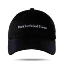 Boné Lucas Lucco - Fuck Luck - Preto Strapback Coleção LL x BLCK