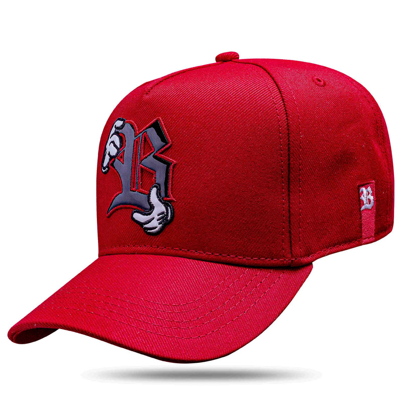 Boné Snapback Luvas Piano Vermelho